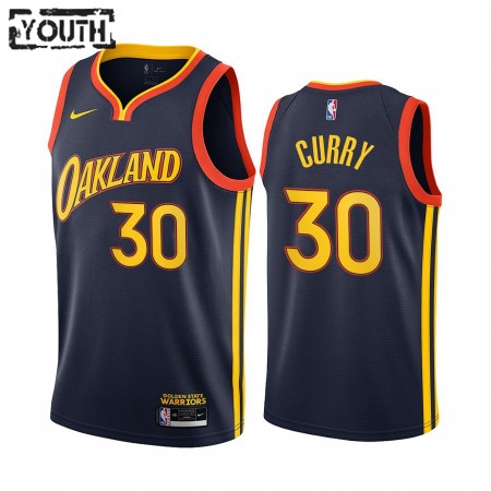 Golden State Warriors Stephen Curry 30 2020-21 City Edition Lasten Pelipaidat Swingman